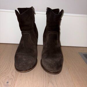 La Canadienne Brown Suede Boots Size 7 1/2